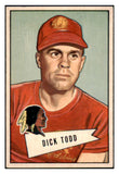 1952 Bowman Small Football #043 Dick Todd Washington VG-EX 489845
