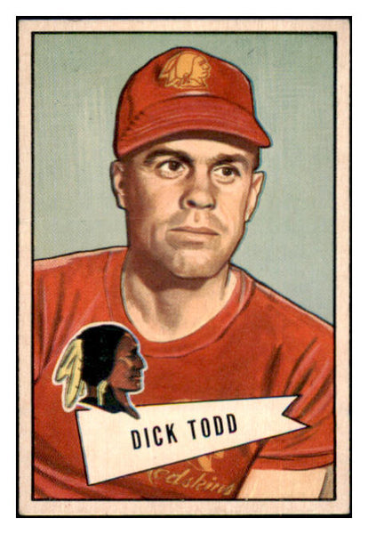 1952 Bowman Small Football #043 Dick Todd Washington VG-EX 489845