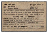 1952 Bowman Small Football #031 Jim Dooley Bears VG-EX 489848
