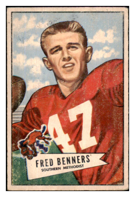1952 Bowman Small Football #093 Fred Benners Giants VG-EX 489849