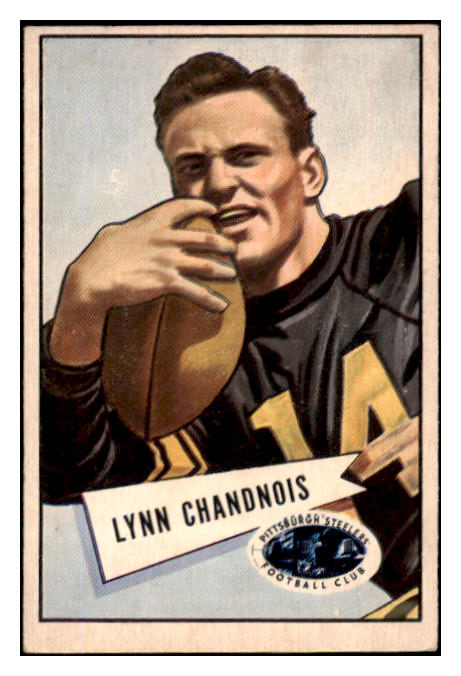 1952 Bowman Small Football #020 Lynn Chandnois Steelers EX-MT 489853