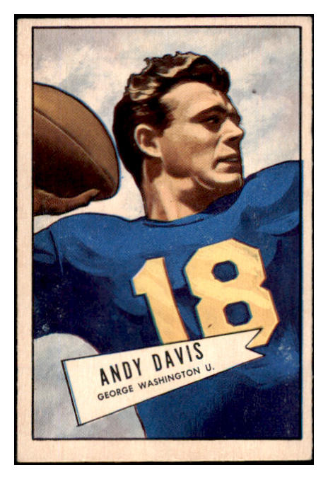 1952 Bowman Small Football #055 Andy Davis Washington EX-MT 489858