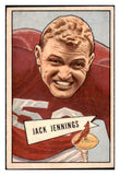1952 Bowman Small Football #059 Jack Jennings Cardinals EX-MT 489861