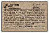 1952 Bowman Small Football #059 Jack Jennings Cardinals EX-MT 489861