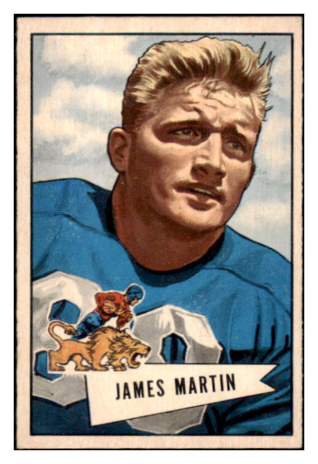1952 Bowman Small Football #052 Jim Martin Lions EX-MT 489862