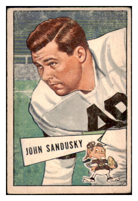 1952 Bowman Small Football #050 John Sandusky Browns VG-EX 489863