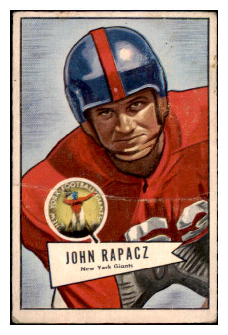 1952 Bowman Small Football #131 John Rapacz Giants GD-VG 489866