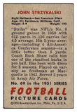 1951 Bowman Football #069 John Strzykalski 49ers EX-MT 489869