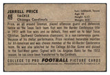 1952 Bowman Small Football #049 Jerrell Price Cardinals GD-VG 489871