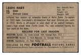 1952 Bowman Small Football #015 Leon Hart Lions GD-VG 489874