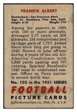 1951 Bowman Football #103 Frank Albert 49ers VG-EX 489881