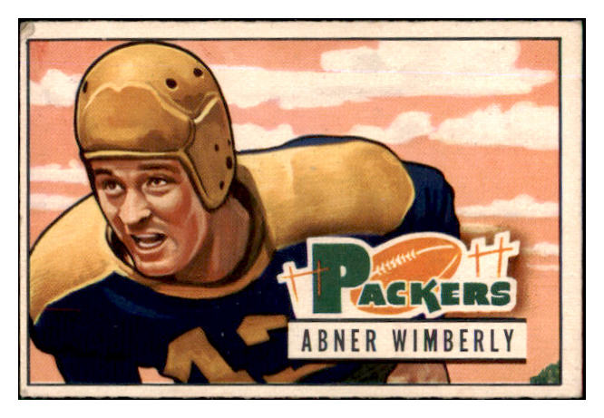 1951 Bowman Football #125 Abner Wimberly Packers VG-EX 489891