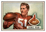 1951 Bowman Football #064 Thomas Wham Cardinals EX 489894