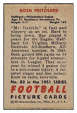 1951 Bowman Football #082 Bosh Pritchard Eagles EX 489897