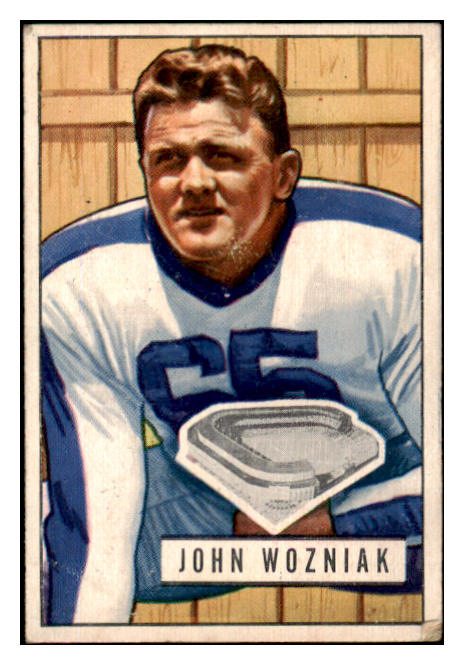 1951 Bowman Football #117 John Wozniak Yanks VG-EX 489905