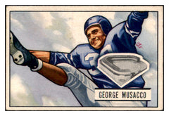 1951 Bowman Football #007 George Musacco Yanks EX 489912