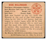 1950 Bowman Baseball #105 Bob Dillinger A's VG 489921