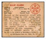 1950 Bowman Baseball #233 Allie Clark Indians GD-VG Copyright 489926