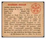 1950 Bowman Baseball #136 Warren Rosar Red Sox GD-VG 489928