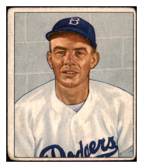 1950 Bowman Baseball #166 Joe Hatten Dodgers VG 489935