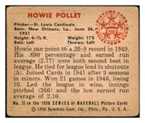 1950 Bowman Baseball #072 Howie Pollet Cardinals VG 489947