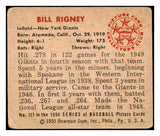 1950 Bowman Baseball #117 Bill Rigney Giants VG 489951