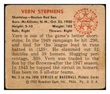 1950 Bowman Baseball #002 Vern Stephens Red Sox VG-EX 489964