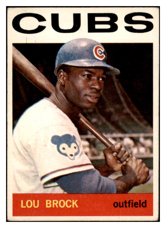 1964 Topps Baseball #029 Lou Brock Cubs VG-EX 489999