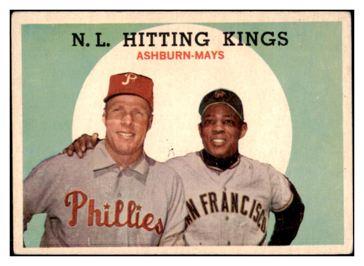 1959 Topps Baseball #317 Willie Mays Richie Ashburn VG-EX 490002