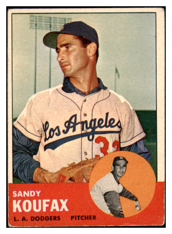 1963 Topps Baseball #210 Sandy Koufax Dodgers VG-EX 490008