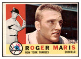 1960 Topps Baseball #377 Roger Maris Yankees VG-EX 490012