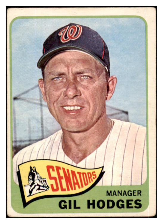 1965 Topps Baseball #099 Gil Hodges Senators VG-EX 490028