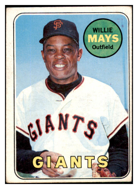 1969 Topps Baseball #190 Willie Mays Giants VG-EX 490034