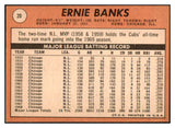 1969 Topps Baseball #020 Ernie Banks Cubs VG-EX 490036