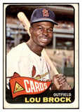 1965 Topps Baseball #540 Lou Brock Cardinals VG-EX 490049