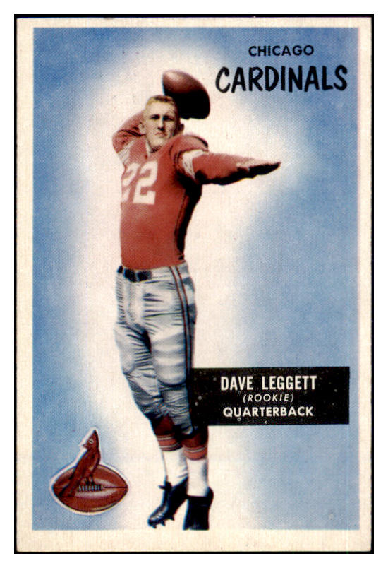 1955 Bowman Football #031 Dave Leggett Cardinals NR-MT 490057