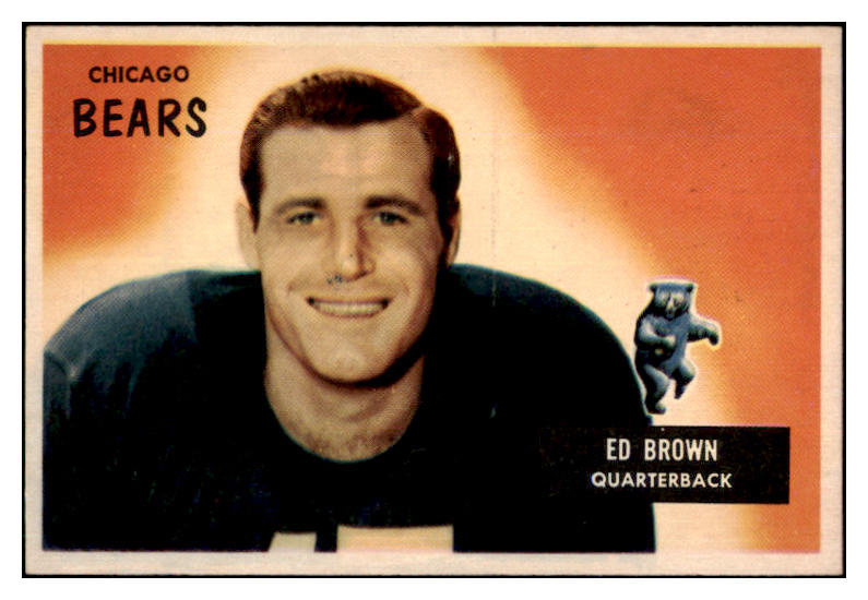 1955 Bowman Football #053 Ed Brown Bears NR-MT 490069