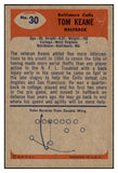 1955 Bowman Football #030 Tom Keane Colts NR-MT 490070