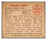 1950 Bowman Baseball #122 Johnny Hopp Pirates VG-EX 490119