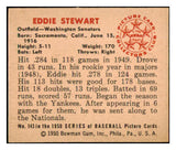 1950 Bowman Baseball #143 Eddie Stewart Senators EX 490120