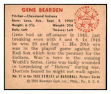 1950 Bowman Baseball #093 Gene Bearden Indians VG-EX 490136