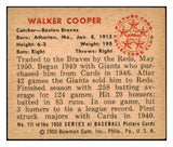 1950 Bowman Baseball #111 Walker Cooper Braves EX-MT 490142