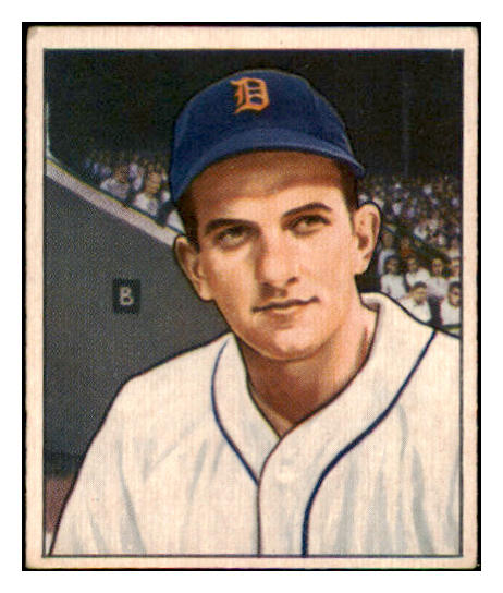 1950 Bowman Baseball #243 Johnny Groth Tigers EX Copyright 490190