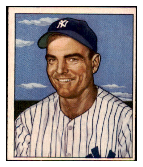 1950 Bowman Baseball #218 Cliff Mapes Yankees EX-MT No Copyright 490200