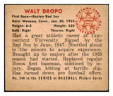 1950 Bowman Baseball #246 Walt Dropo Red Sox EX No Copyright 490204