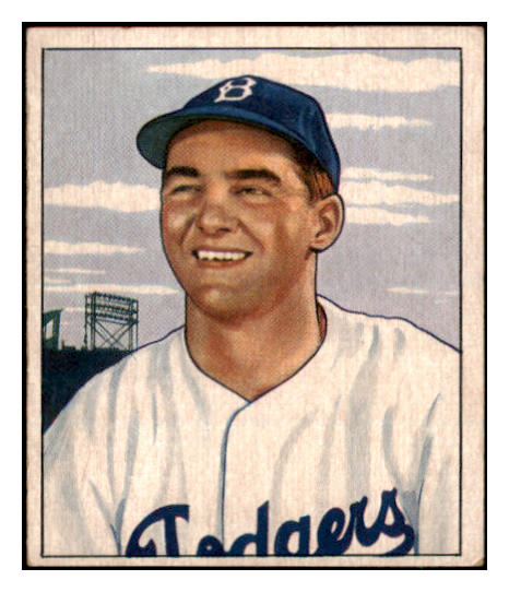 1950 Bowman Baseball #076 Rex Barney Dodgers EX 490206