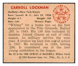 1950 Bowman Baseball #082 Whitey Lockman Giants NR-MT 490212