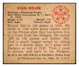 1950 Bowman Baseball #086 Stan Rojek Pirates EX 490219