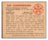 1950 Bowman Baseball #108 Ray Scarborough Senators NR-MT 490223