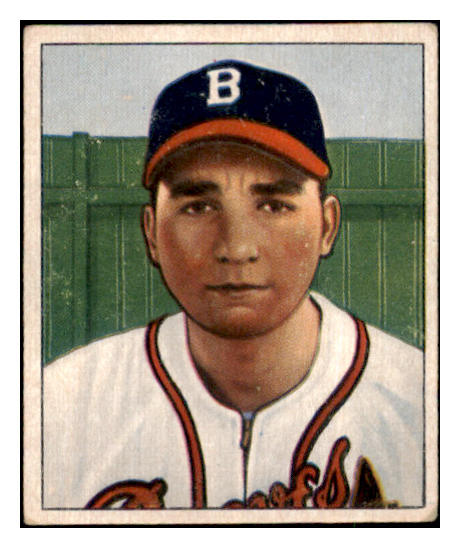 1950 Bowman Baseball #074 Johnny Antonelli Braves EX 490231